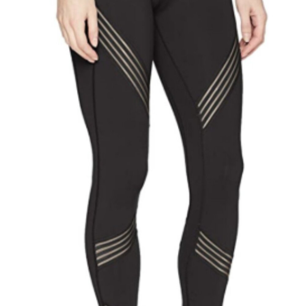 Alo Yoga Womens Leggings Black Mesh Panels Ventilated Stretch size S $135 - Picture 5 of 7